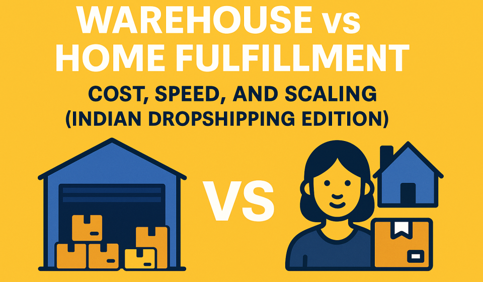 Warehouse or Home Fulfillment in India: Which is Better for Dropshipping in 2025 Warehouse or Home Fulfillment in India